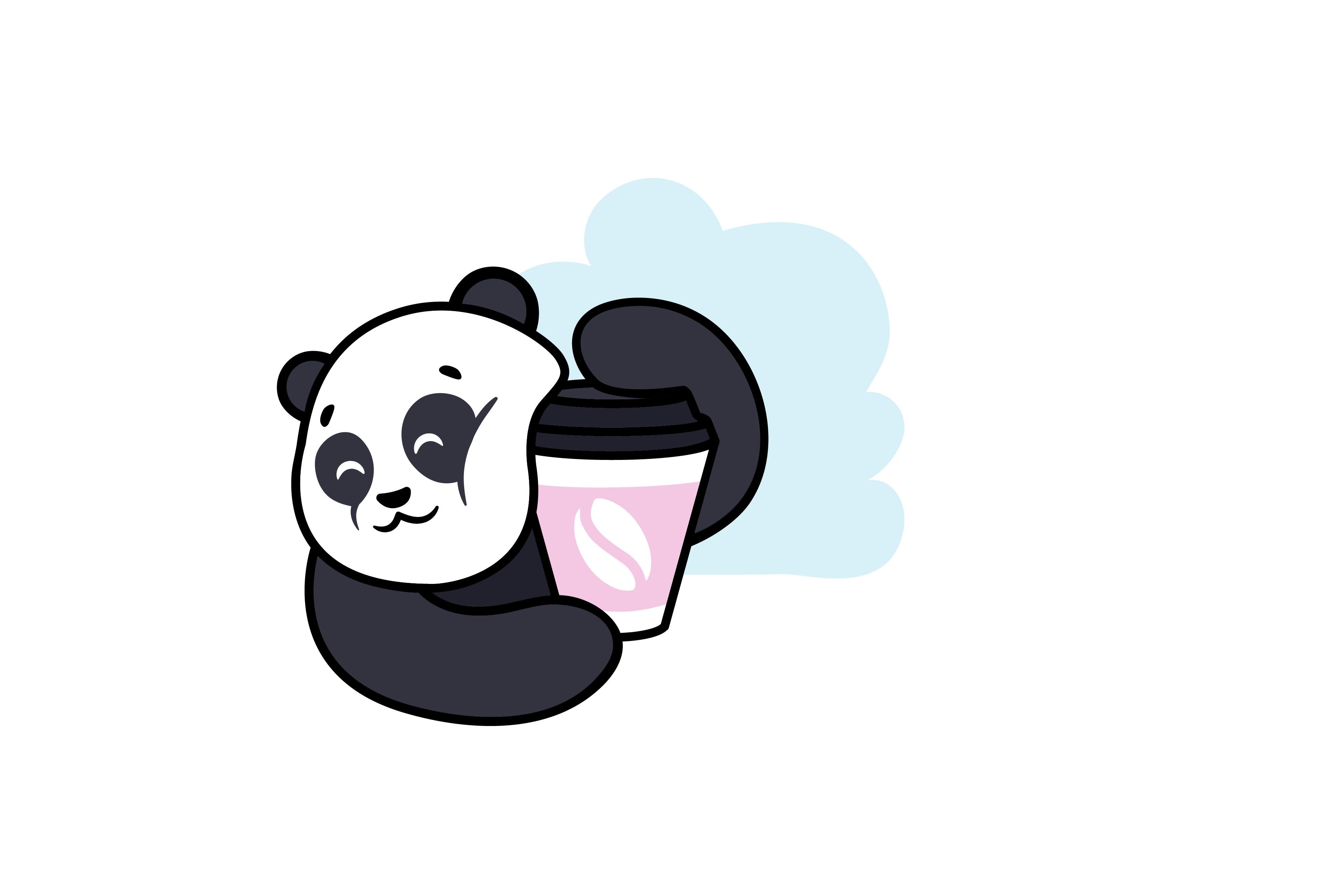 Sticker Animal Hugging Food
