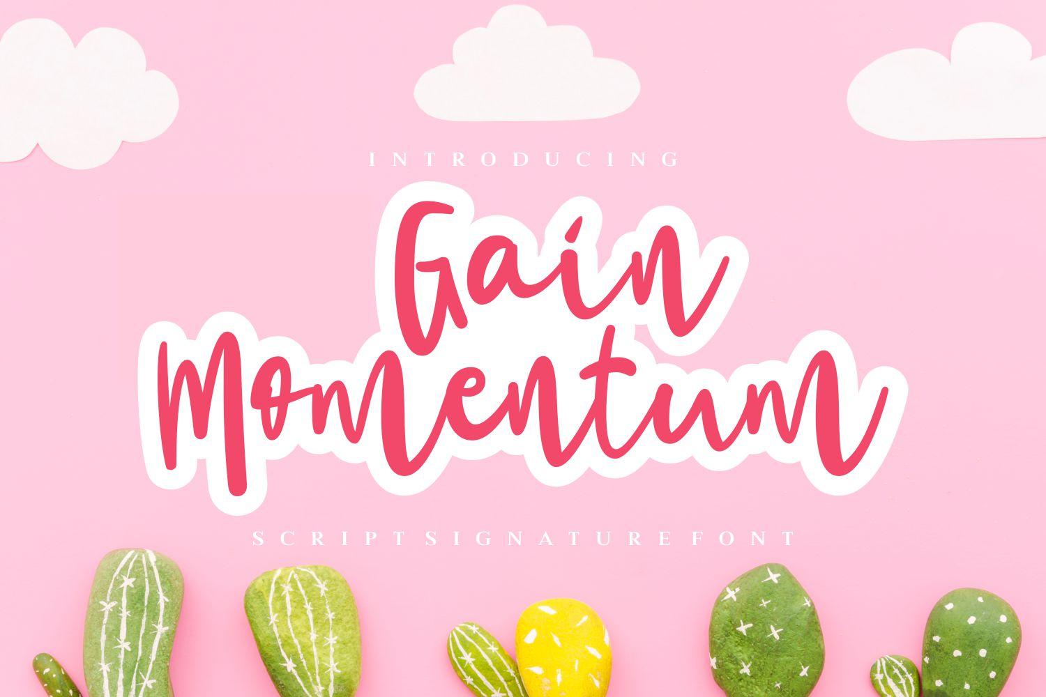 Gain Momentum Font