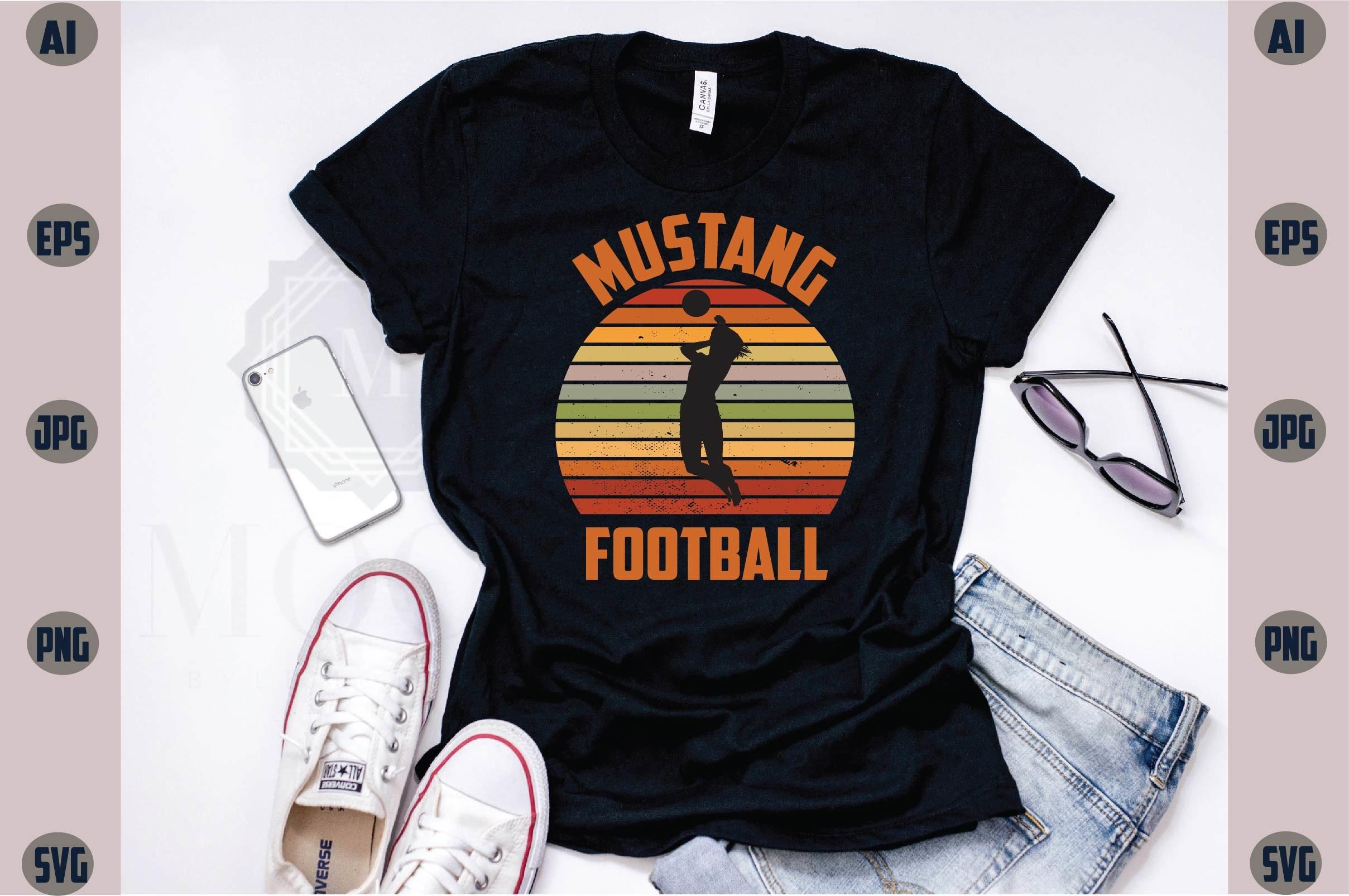 Football Retro Sunset T-Shirt Design