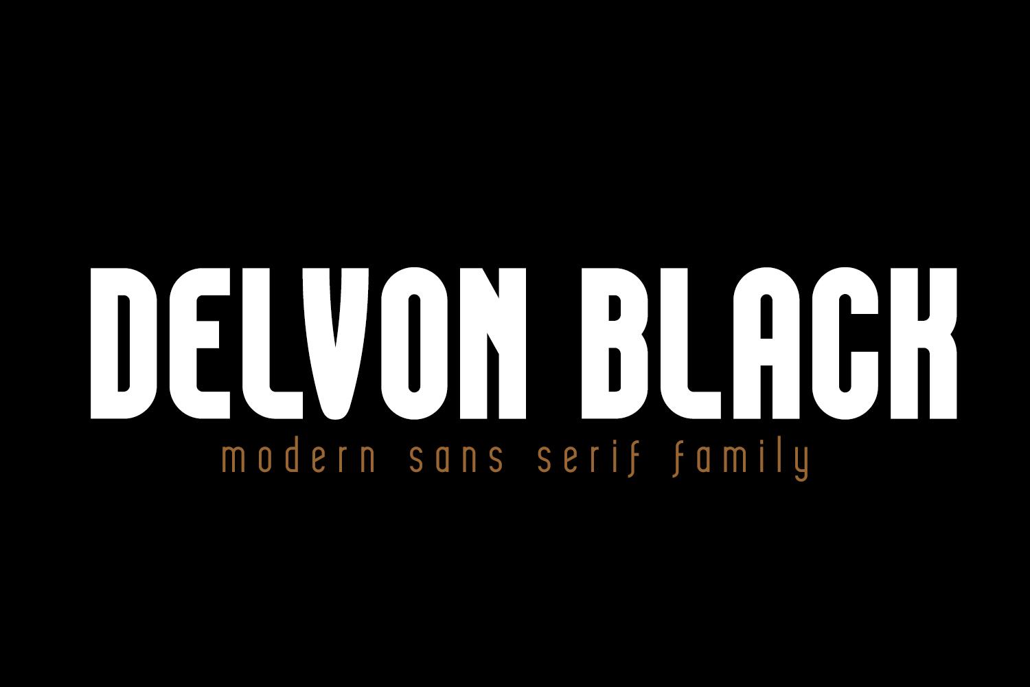 Delvon Black Font