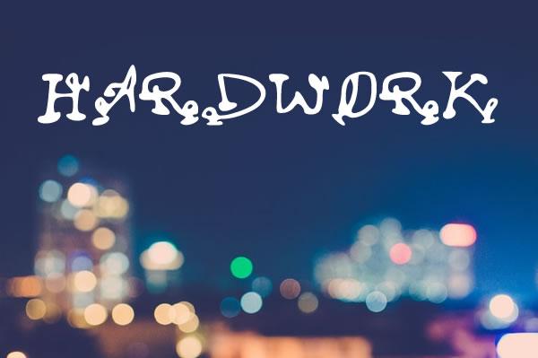 Hardwork Font