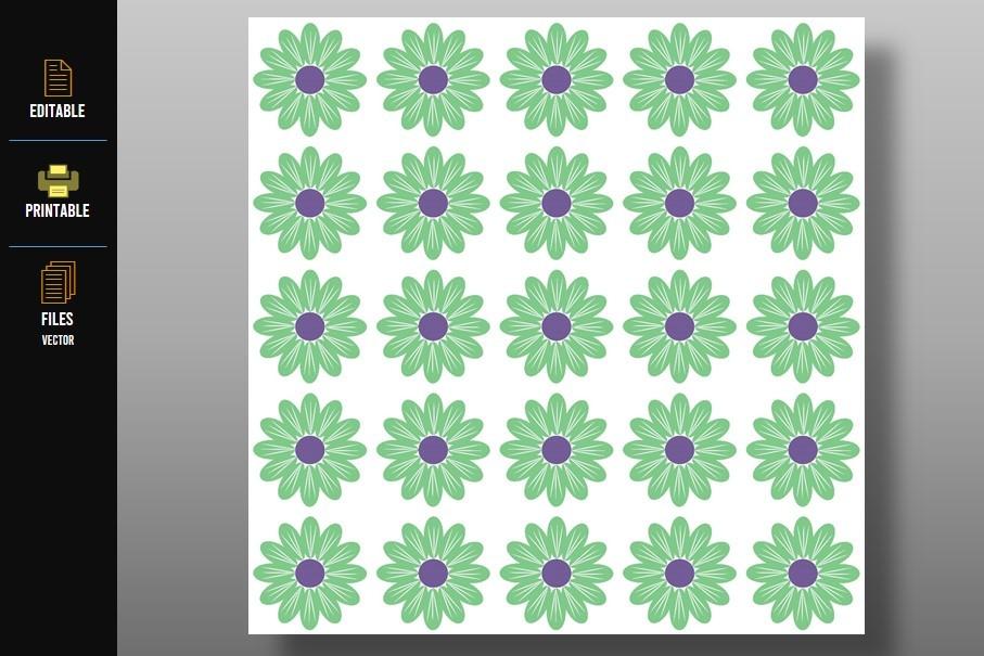 Colored Flowers Pattern