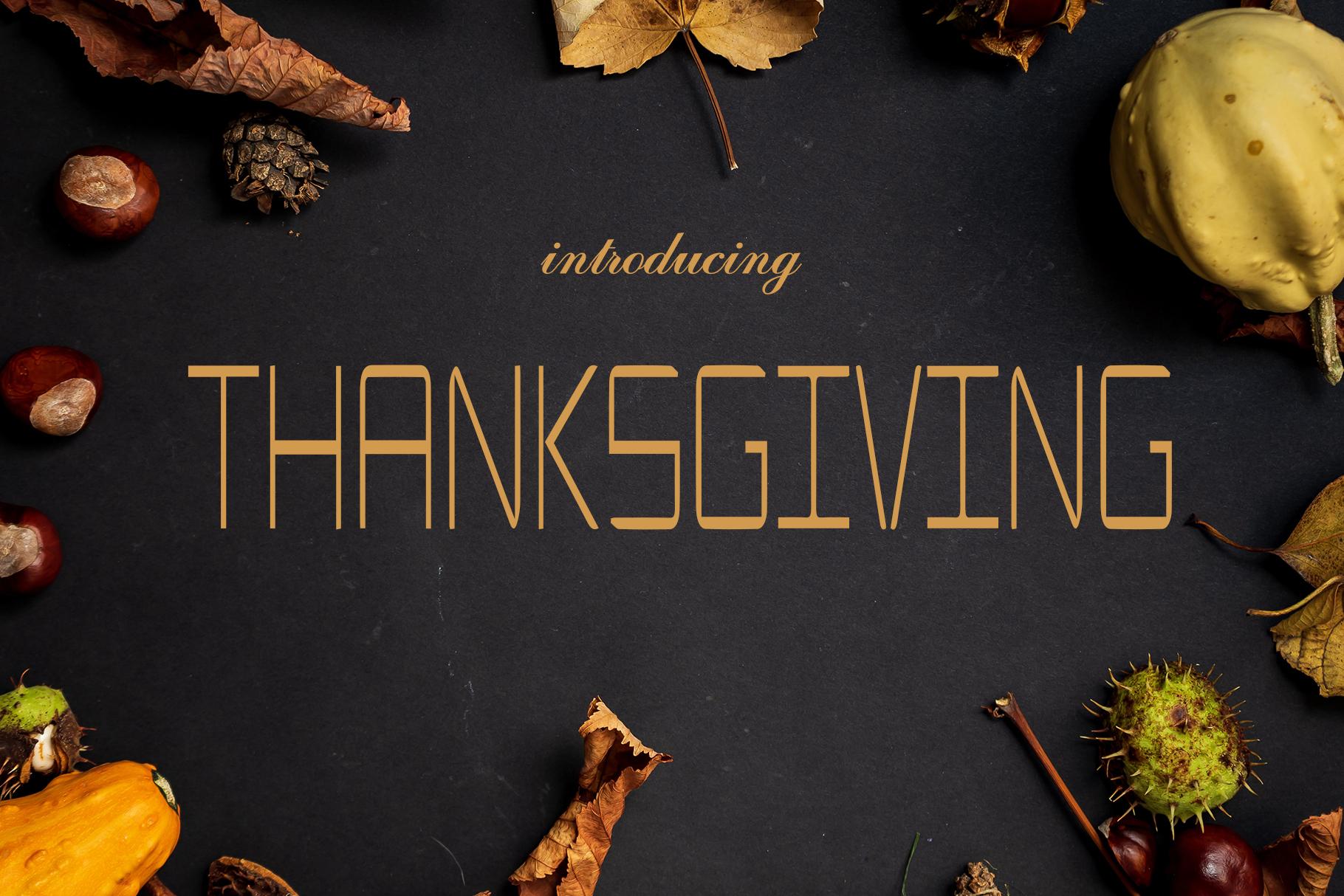 Thanksgiving Font