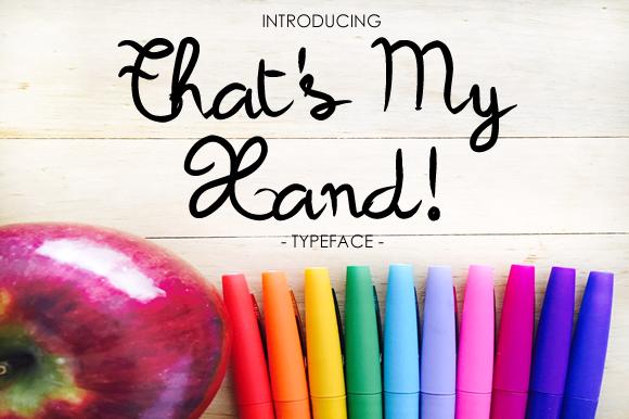 That's My Hand Font