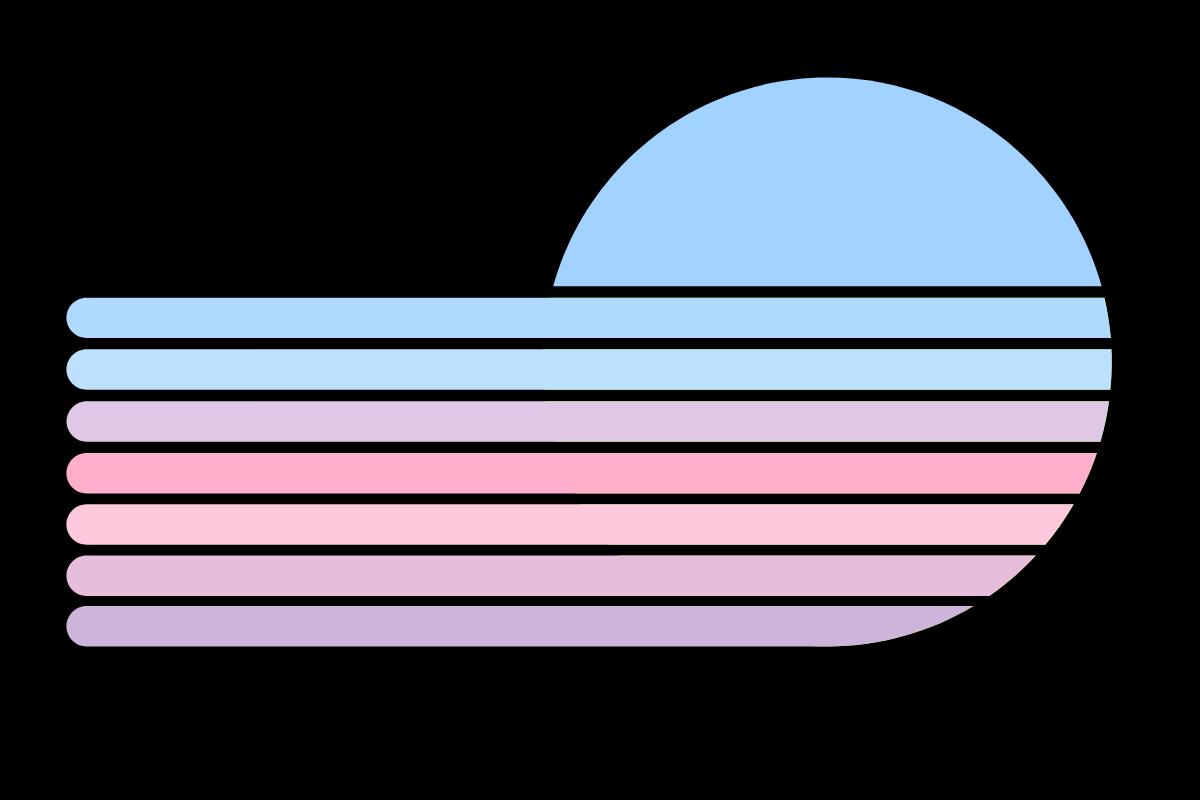 Retro Sunset Vintage Stripes