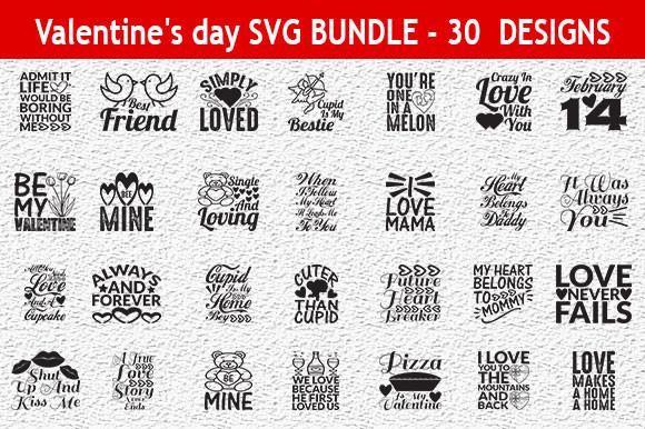 Valentine's Day 30  Quotes Designs Bun