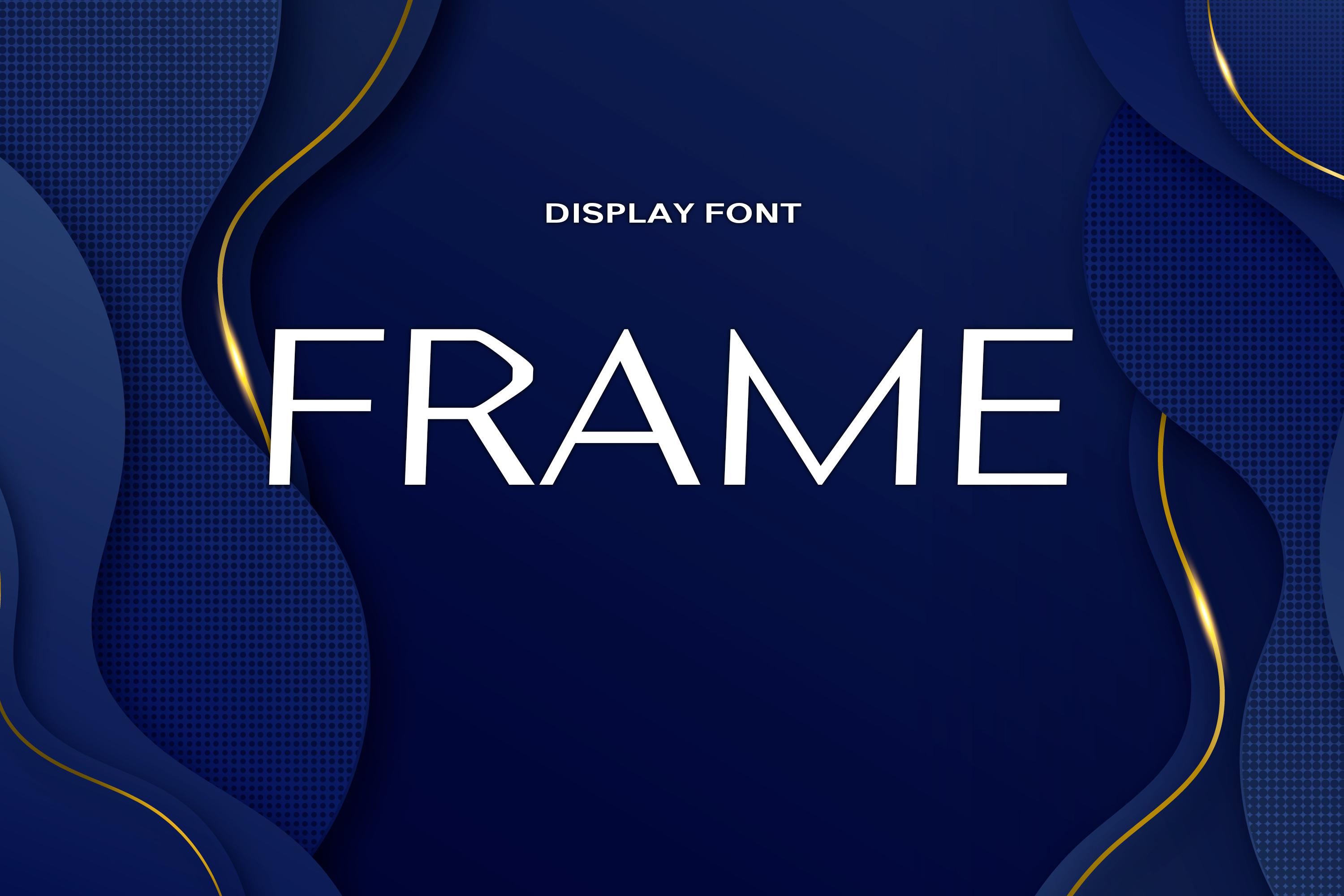 Frame Font