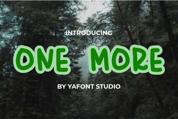 One More Font