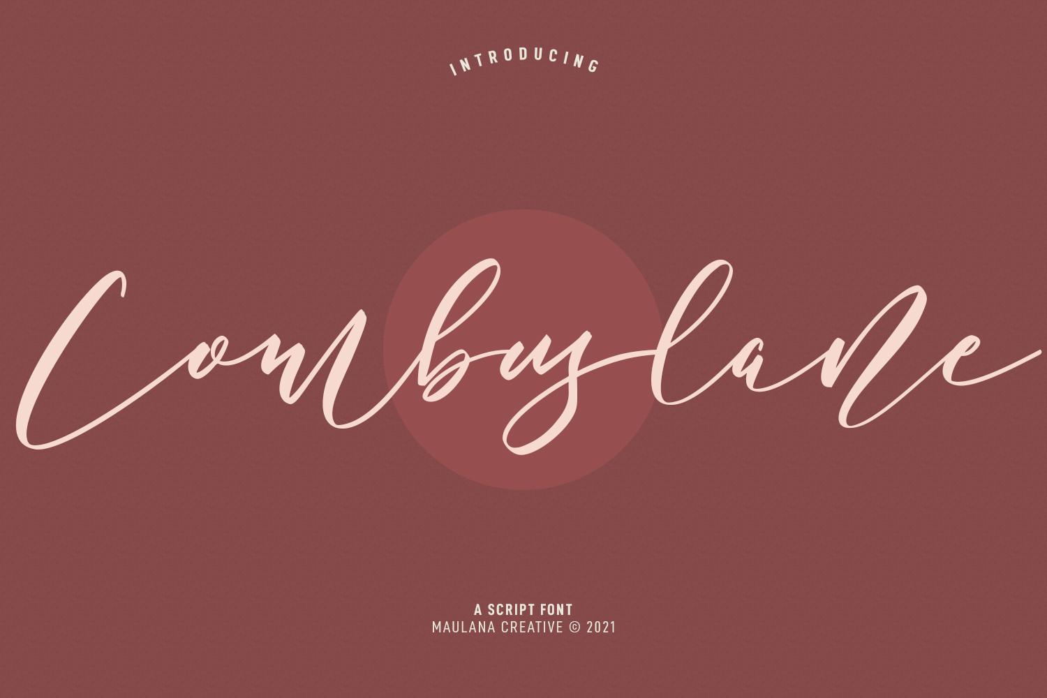 Combuslane Script Font