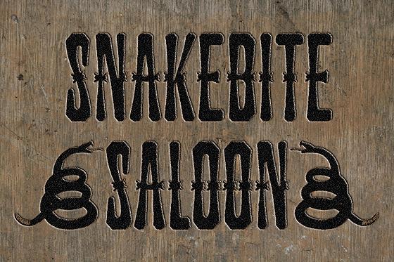 Snakebite Saloon Font