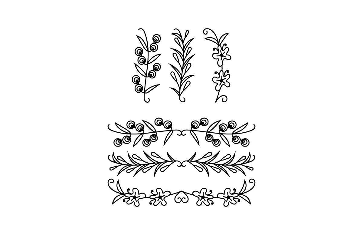 Flower & Text Divider Bundle
