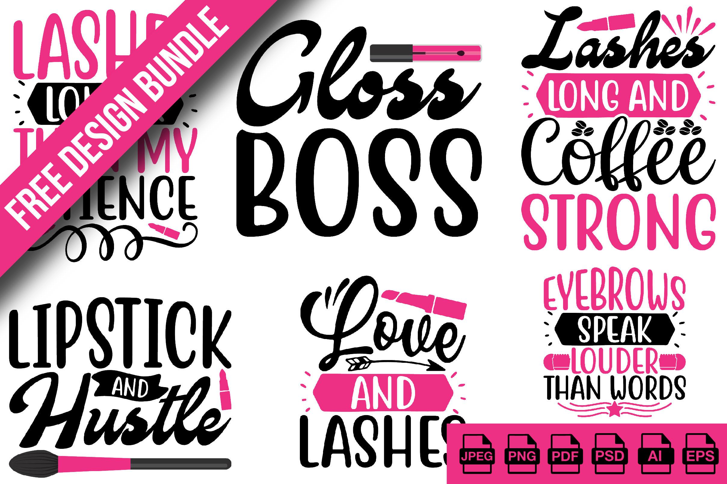 Makeup Svg Design Bundle