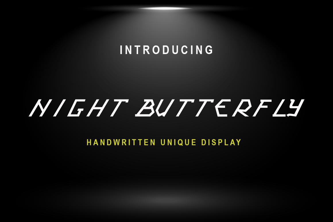 Night Butterfly Font