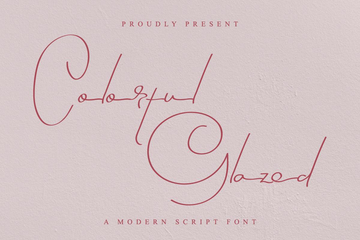 Colorful Glazed Font