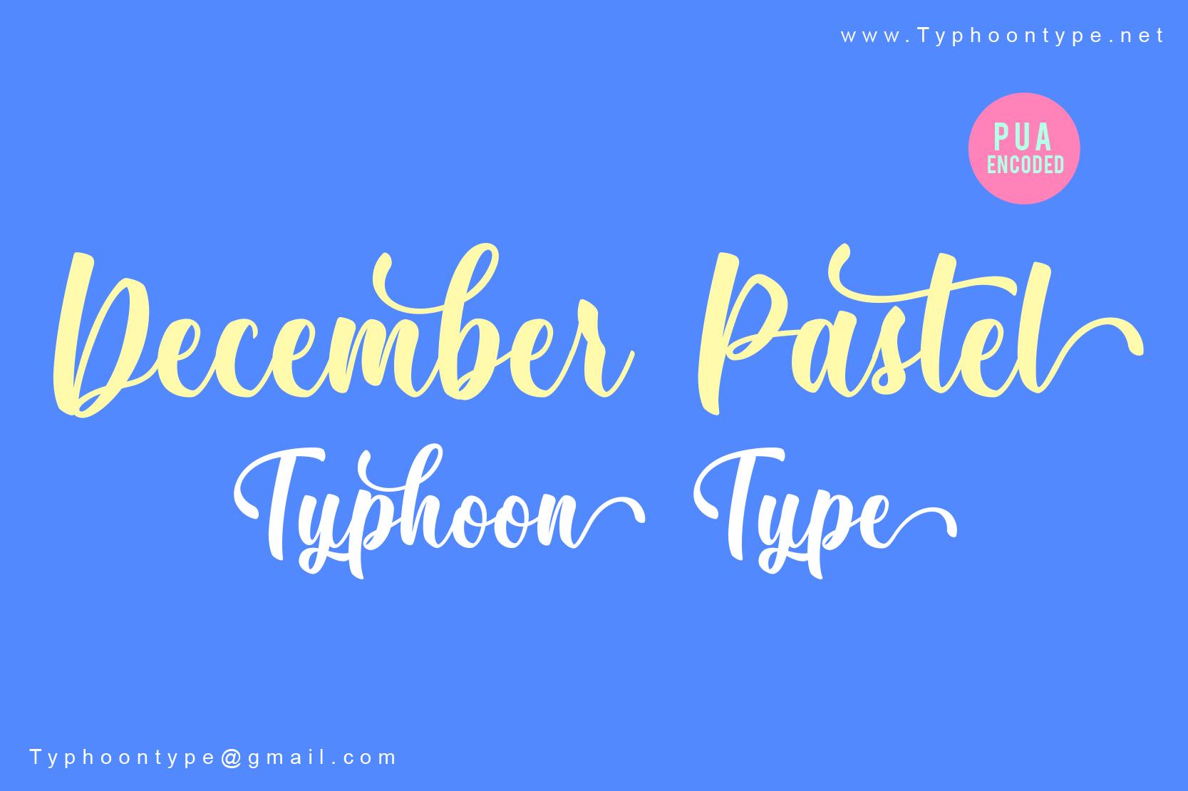 December Pastel Font