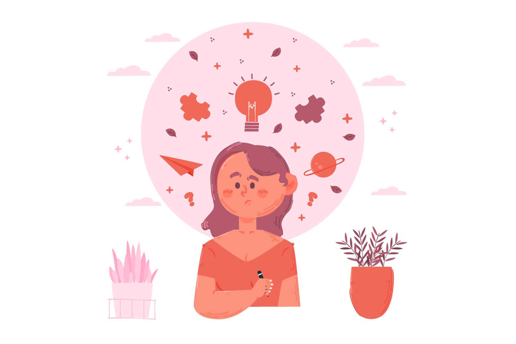 Creative Thinking Concept Illustration