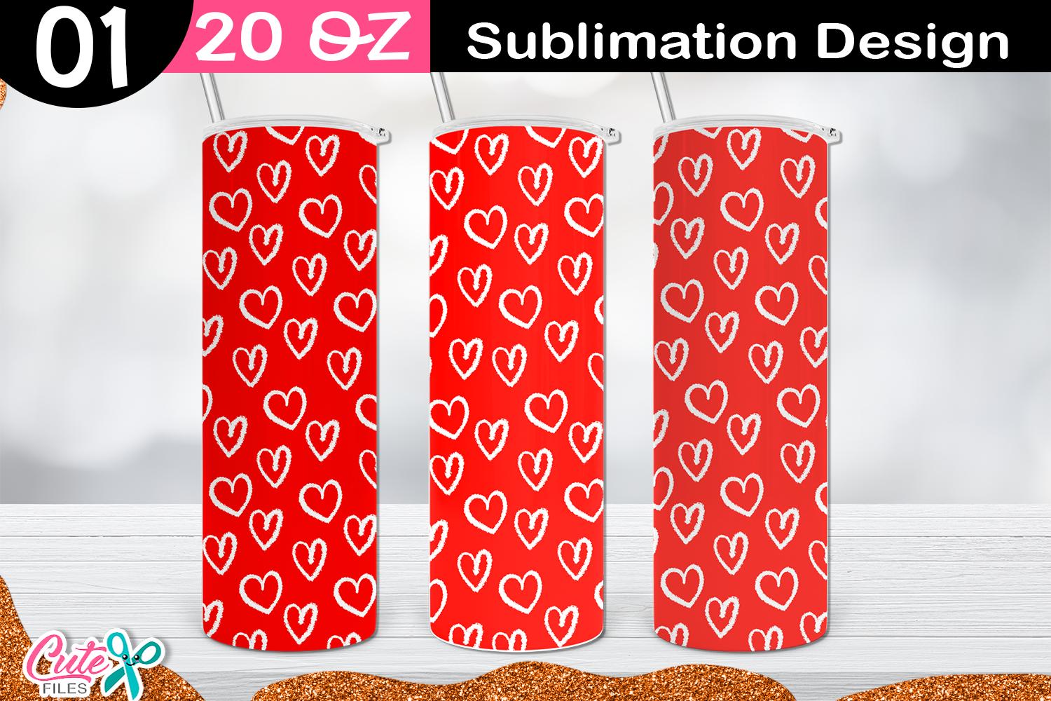 Valentines Day 20 Oz Skinny Tumbler  PNG