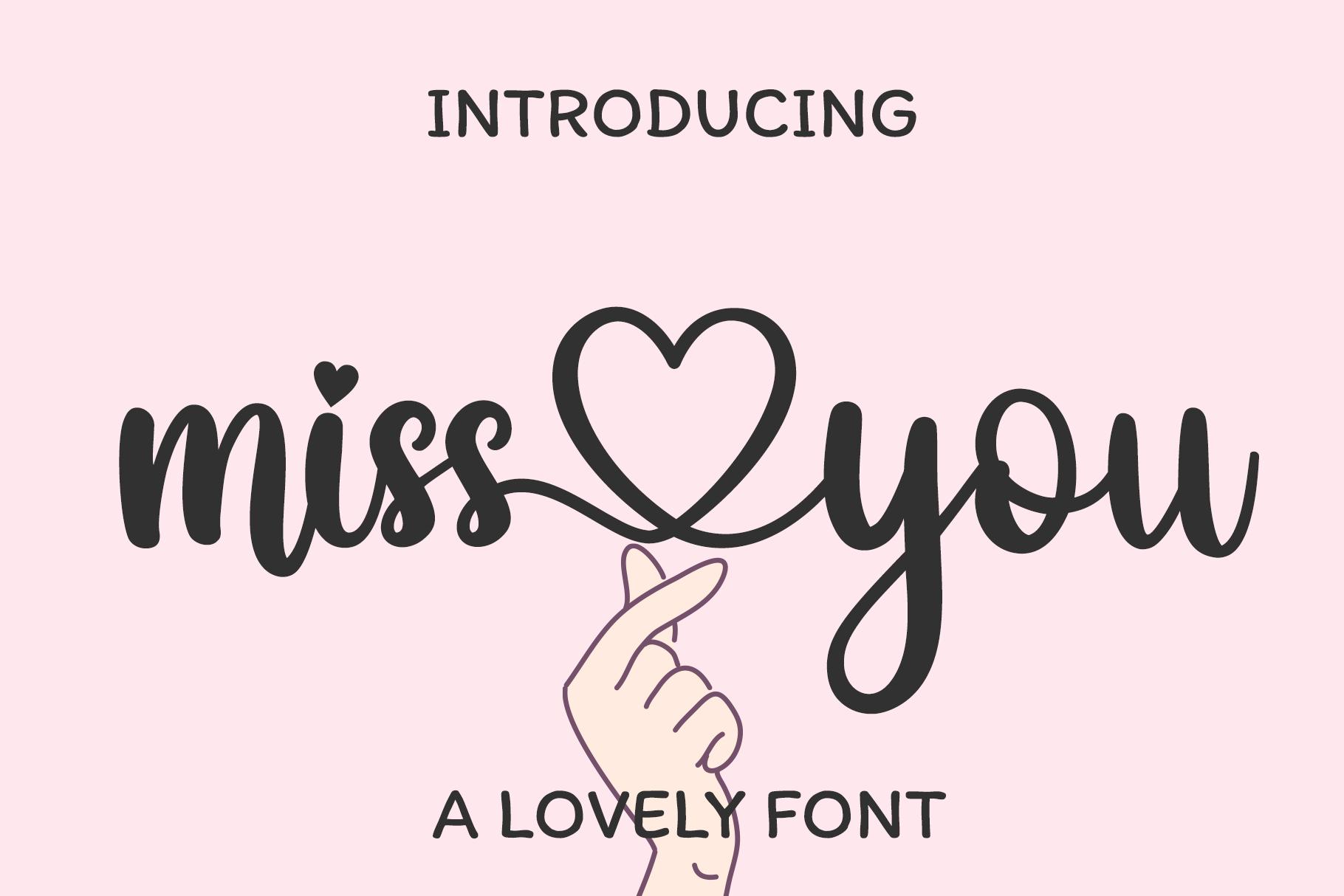 Miss You Font