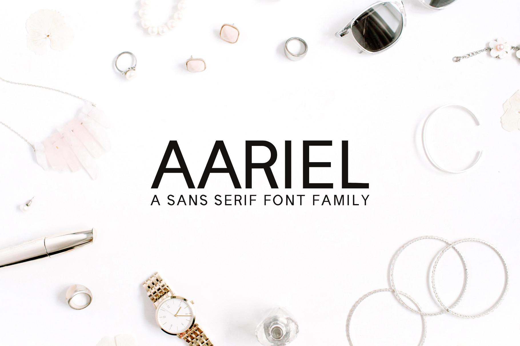Aariel Family Font