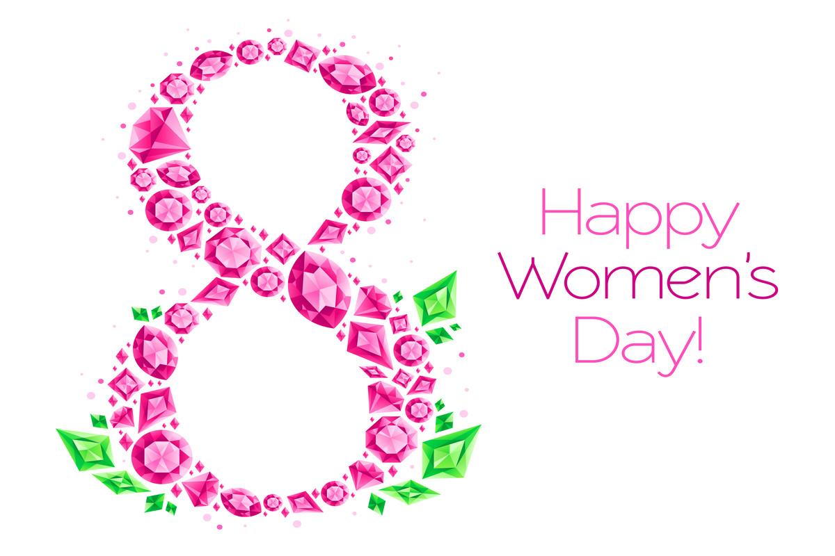 Women's Day Jewel Greeting Card