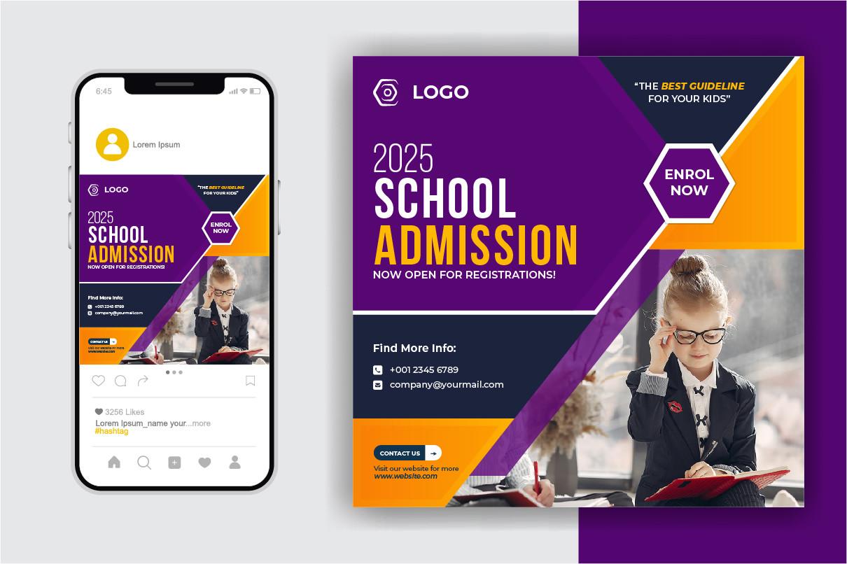 School Admission Social Media Template
