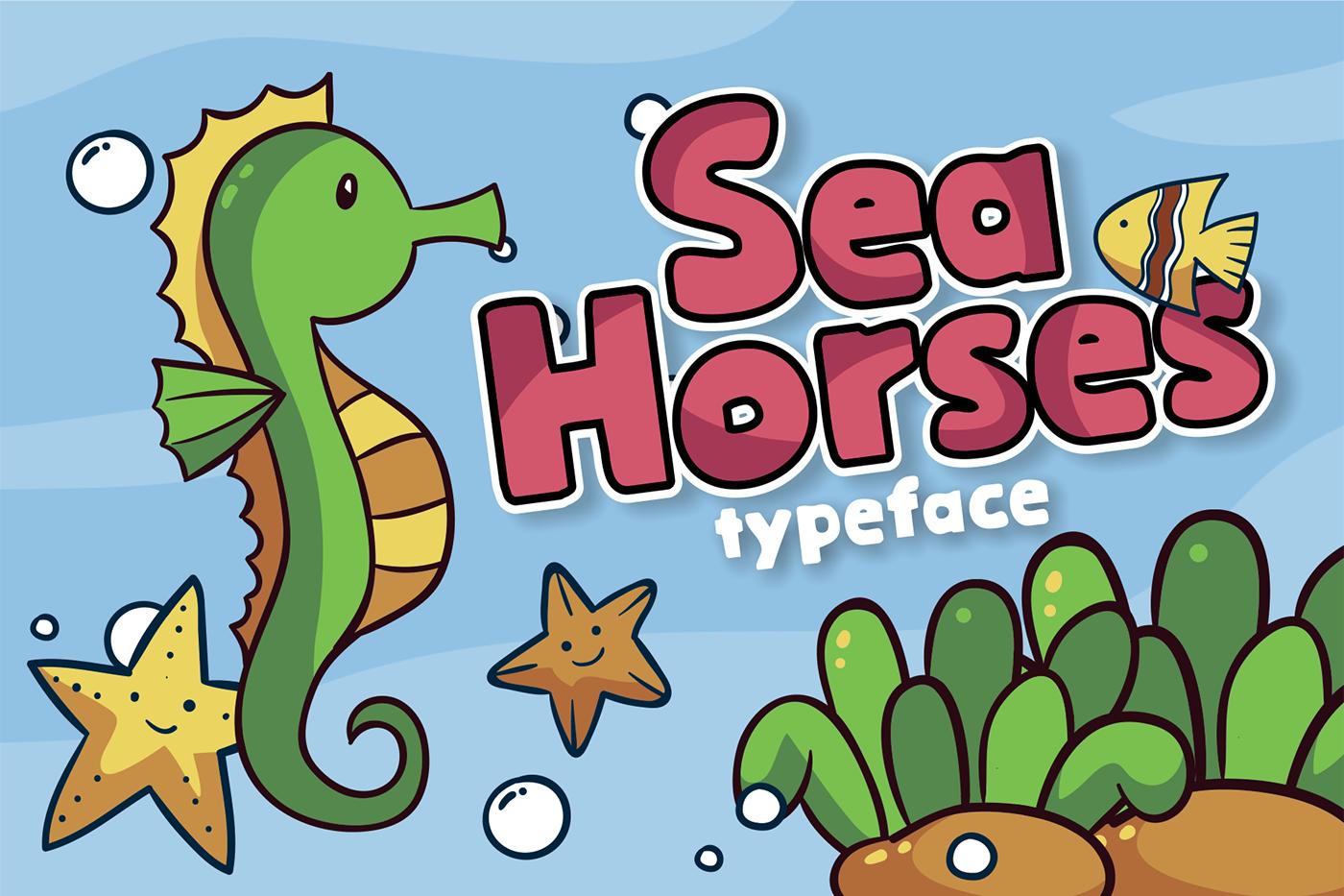 Sea Horses Font