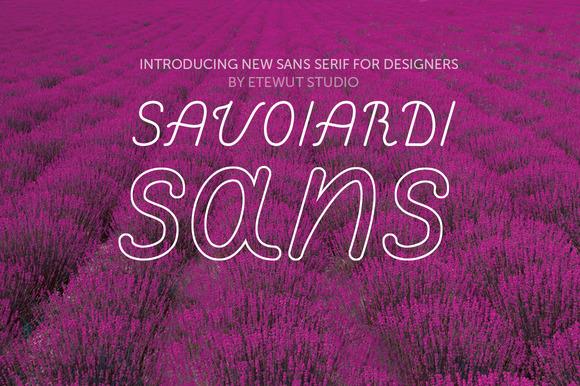Savoiardi Sans Font