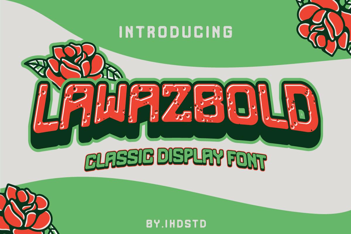 Lawazbold Font