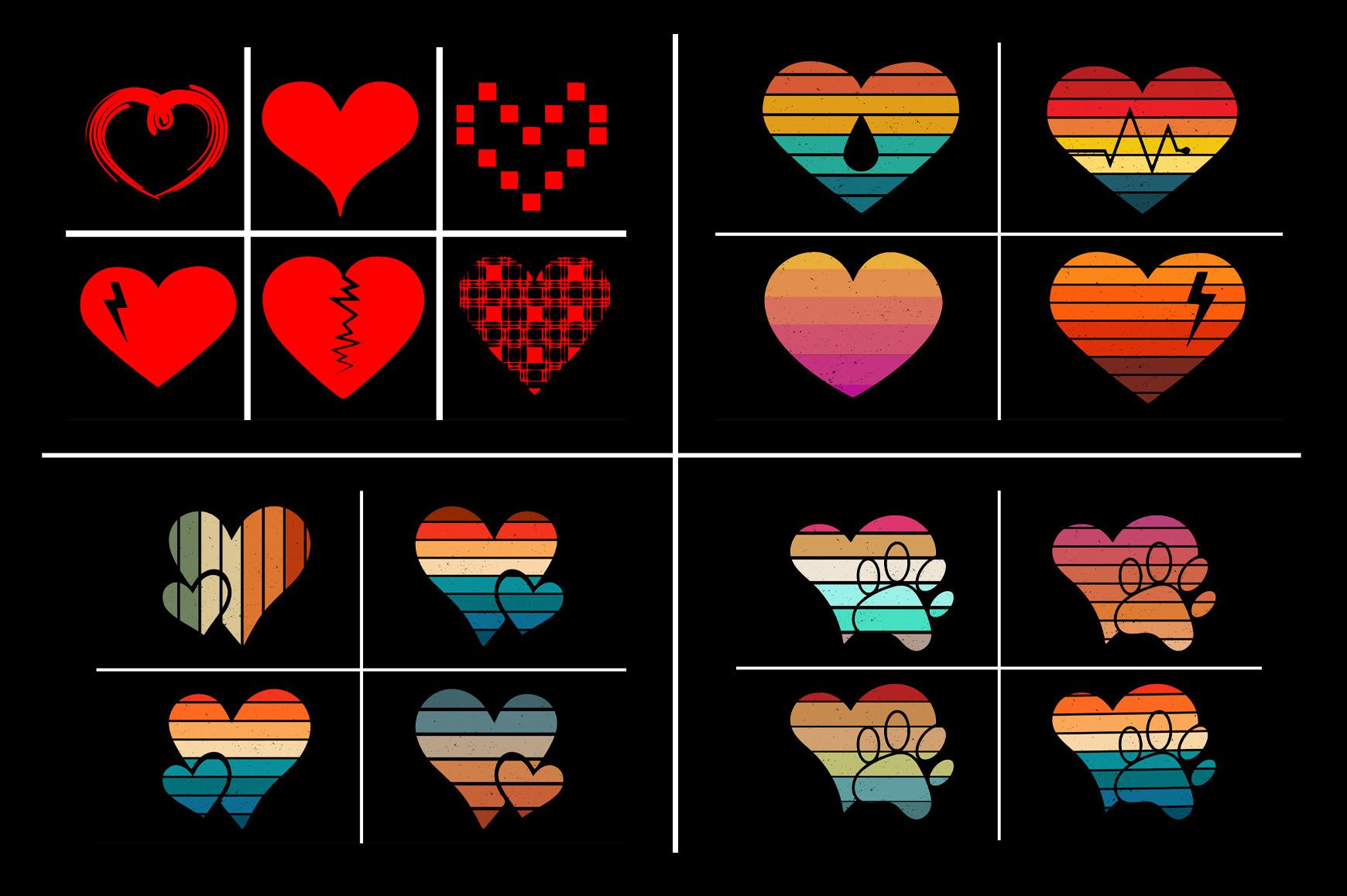 Valentines Day Retro Vintage Background