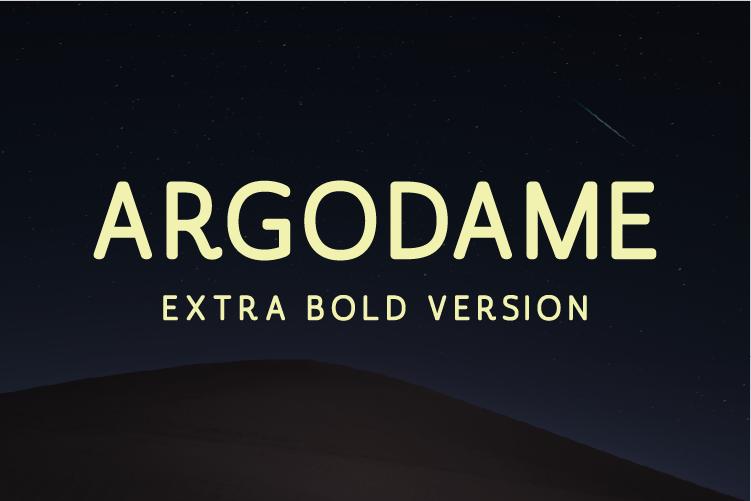 Argodame Extra Bold Font