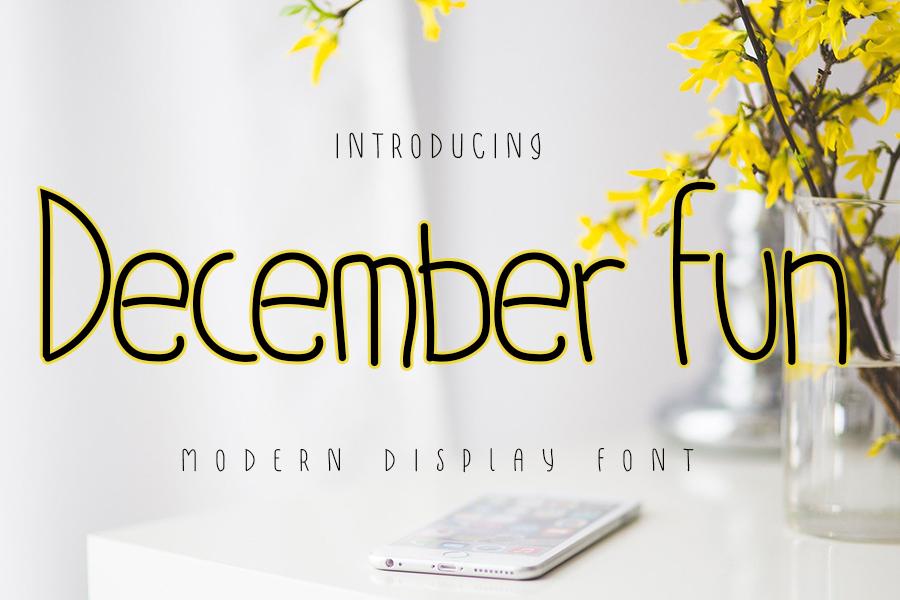 December Fun Font
