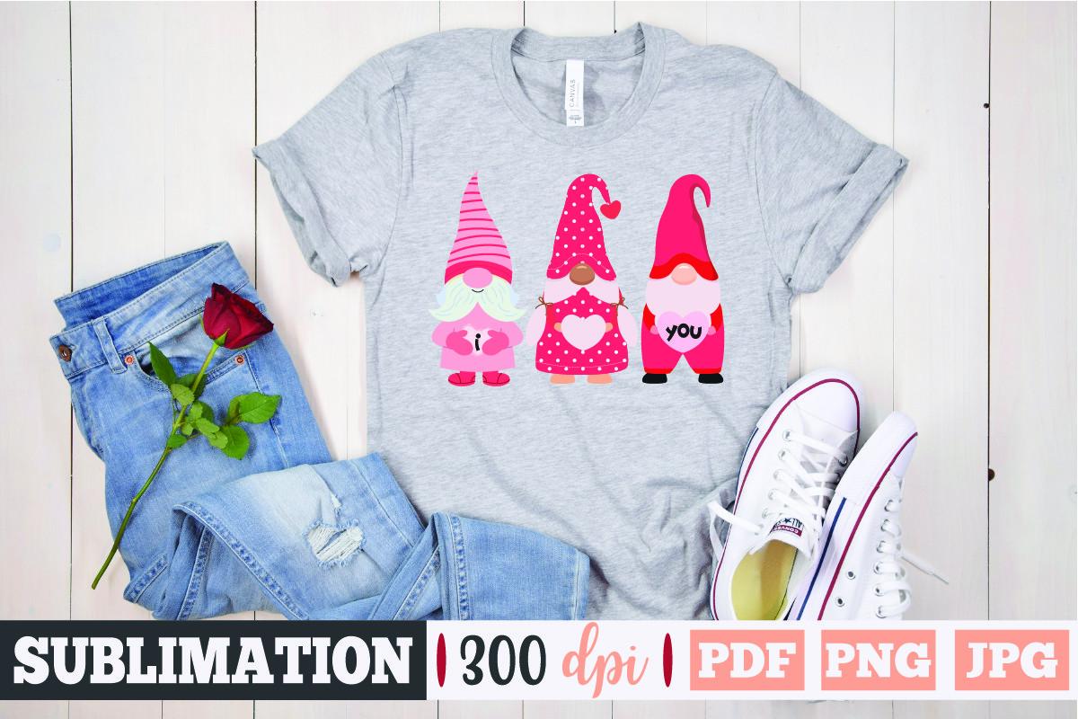 Valentine Gnome Sublimation