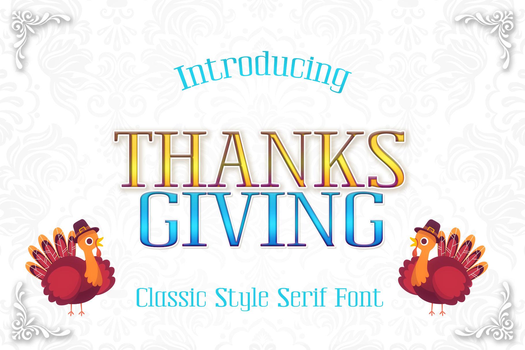 Thanksgiving Font