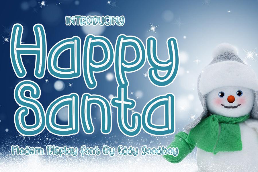 Happy Santa Font