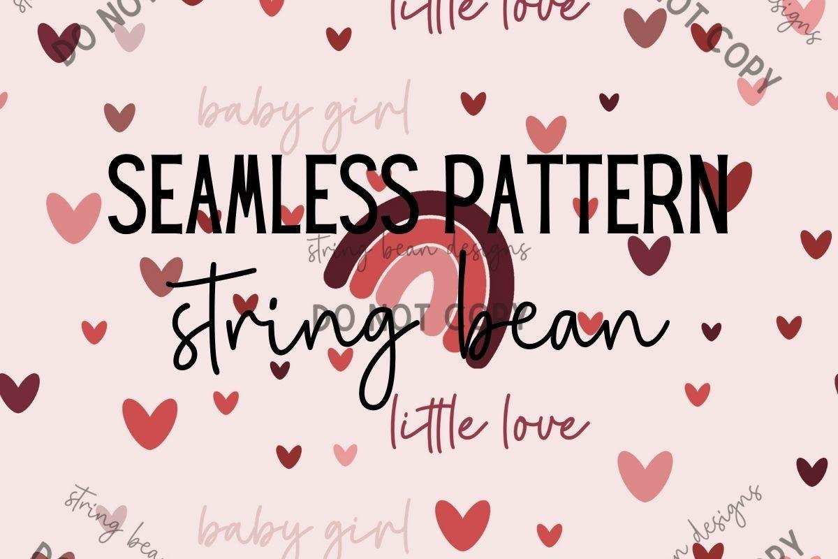 Baby Girl Rainbow Seamless Pattern