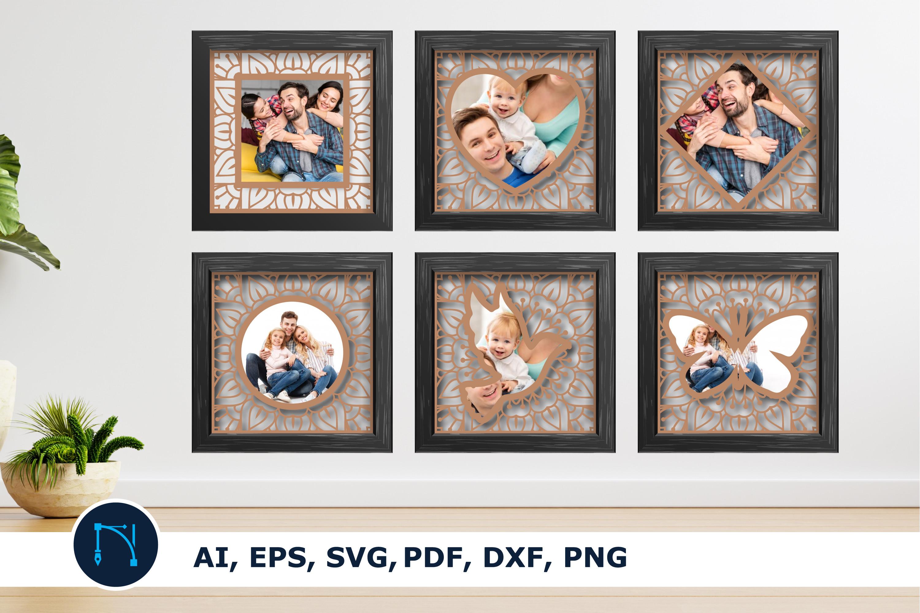 Laser Cut Photos Album Bundle 3d Svg