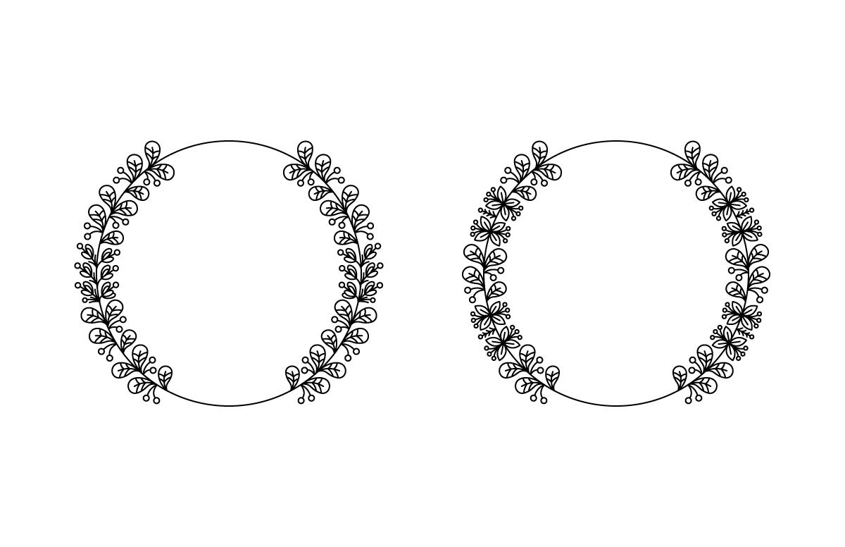Circle Flower Frame