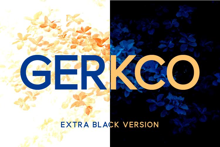 Gerkco Extra Black Font