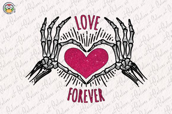 Skeleton Hands Valentine Sublimation