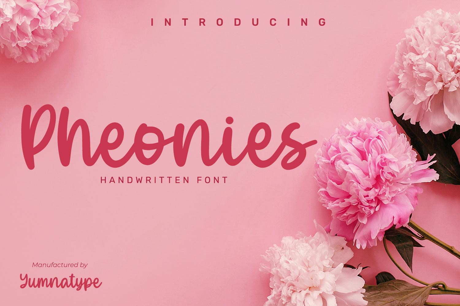Pheonies Font
