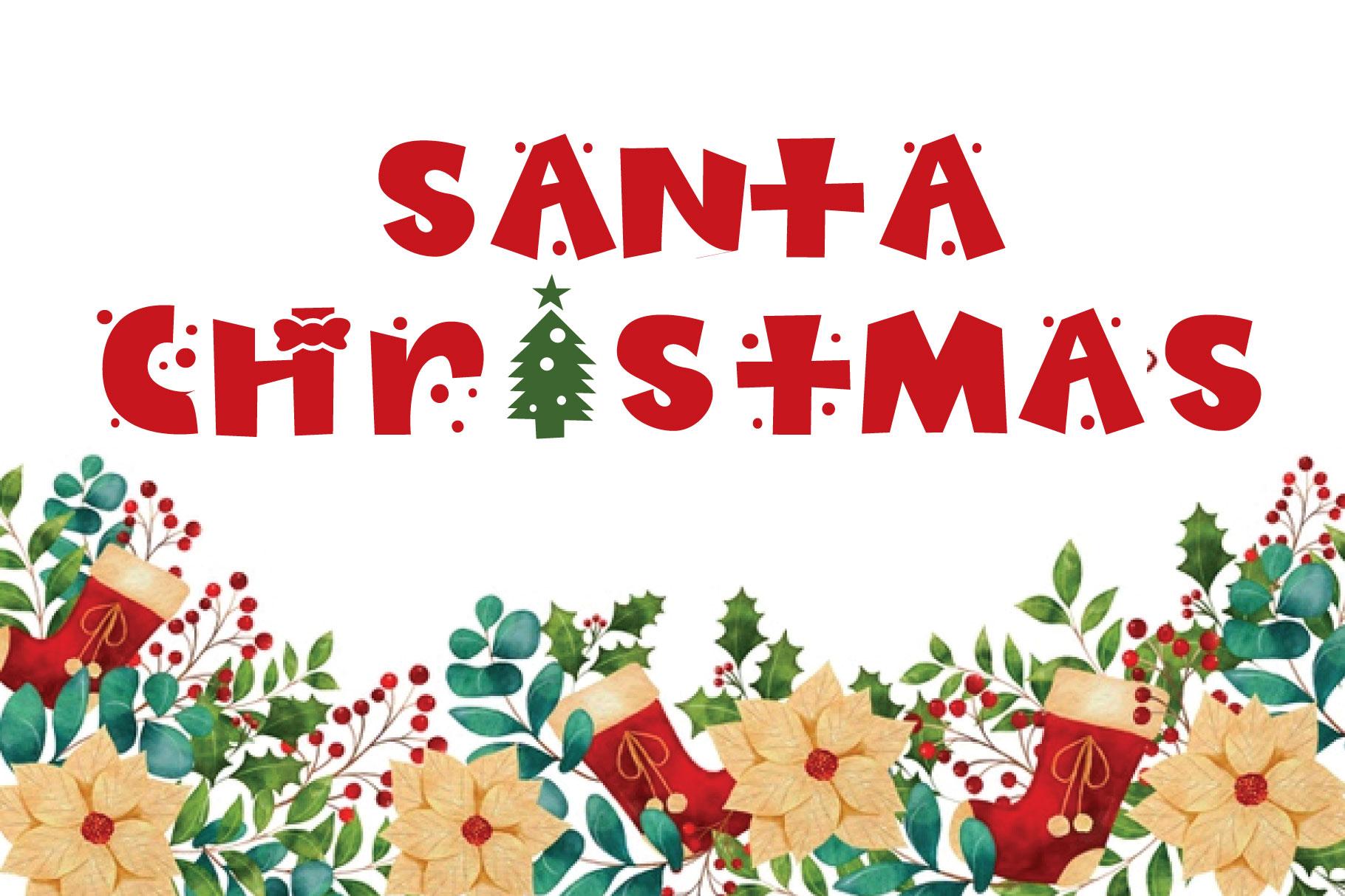 Santa Christmas Font