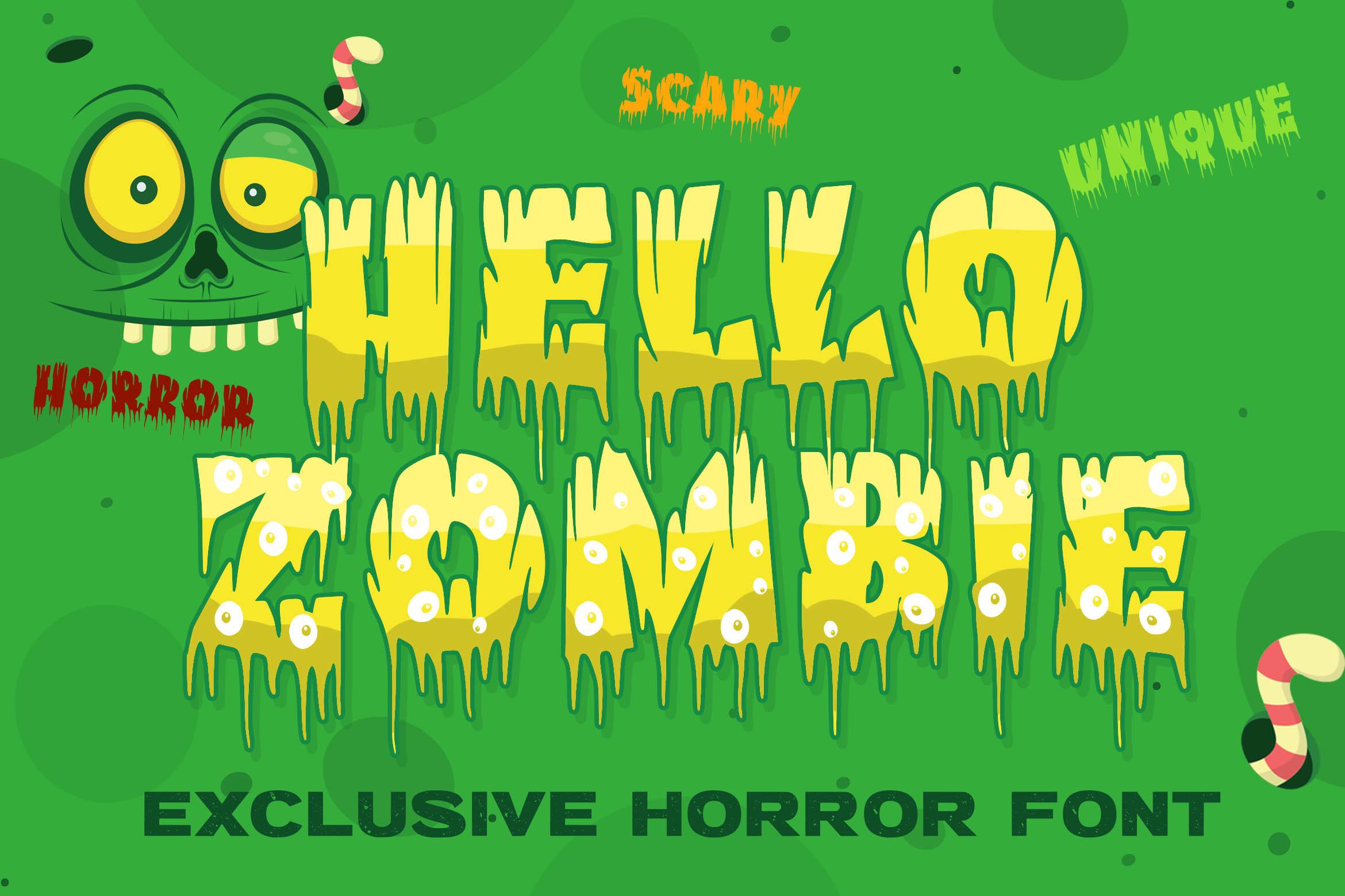 Hello Zombie Font