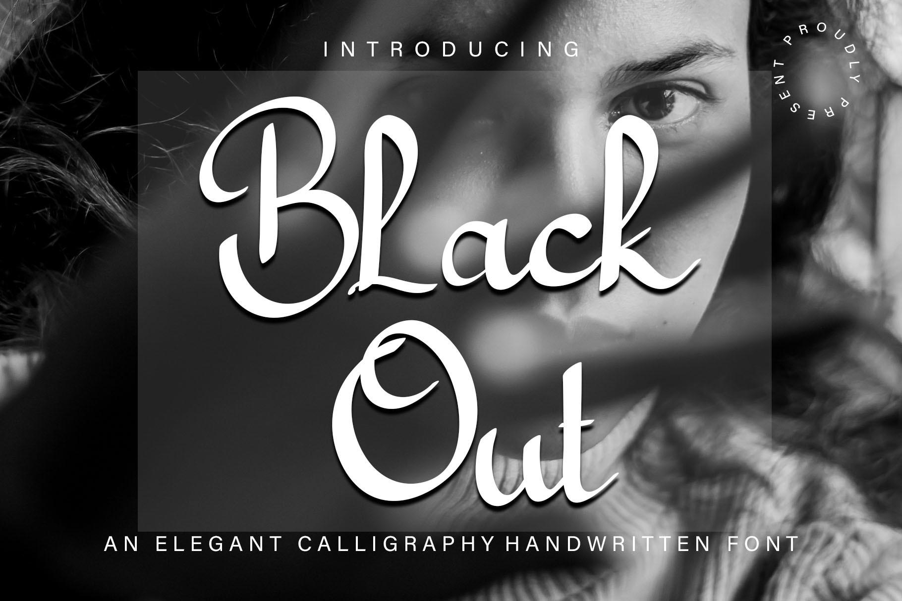 Black out Font