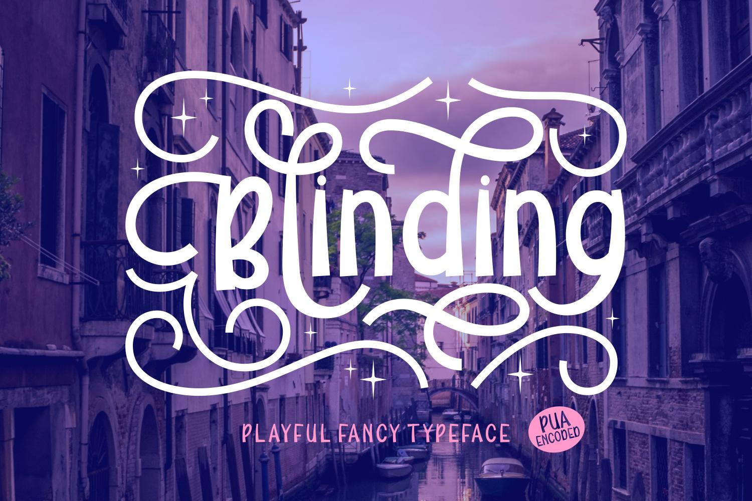 Blinding Font