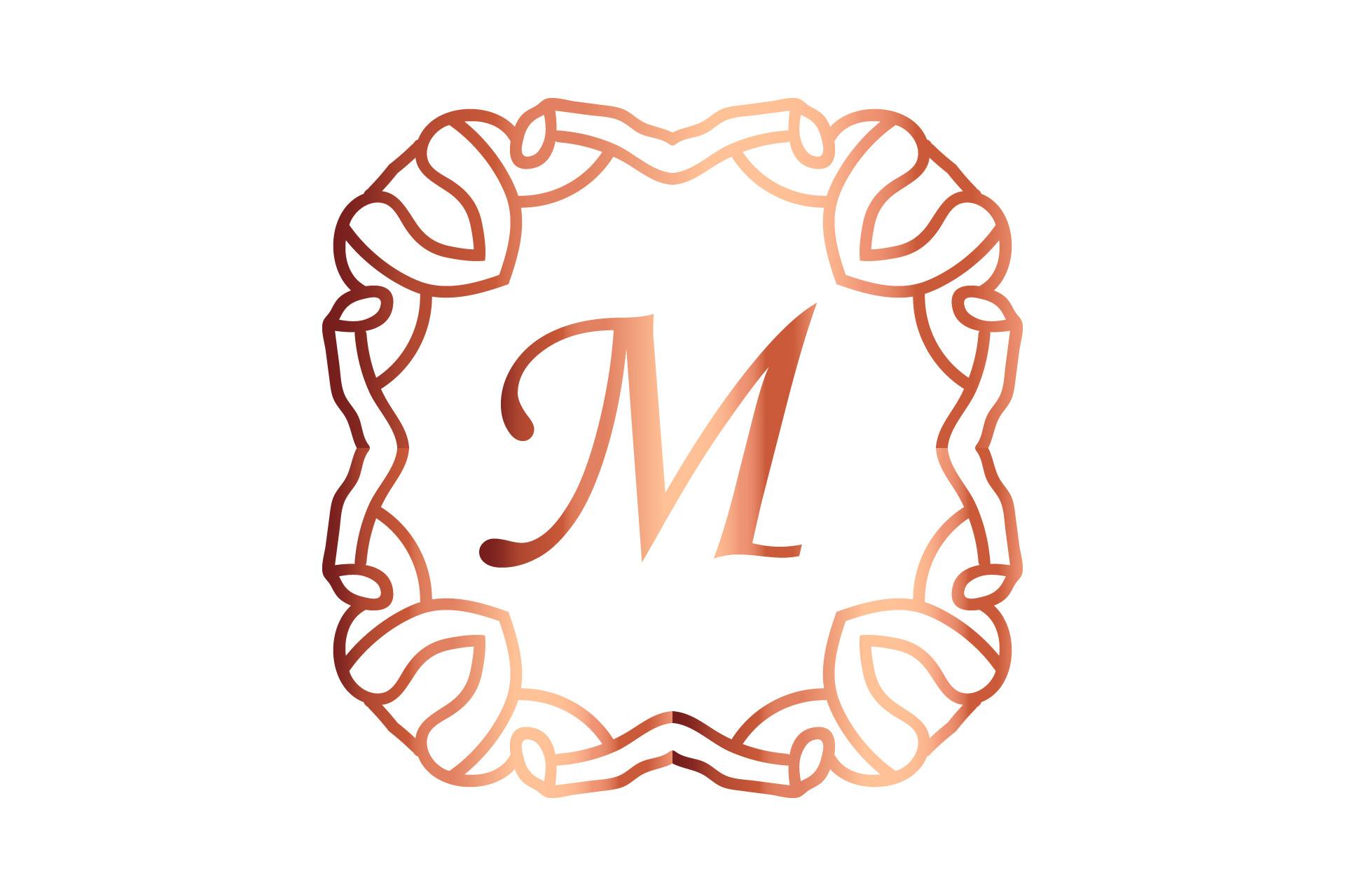 Monogram Illustration Fill Ornament Line