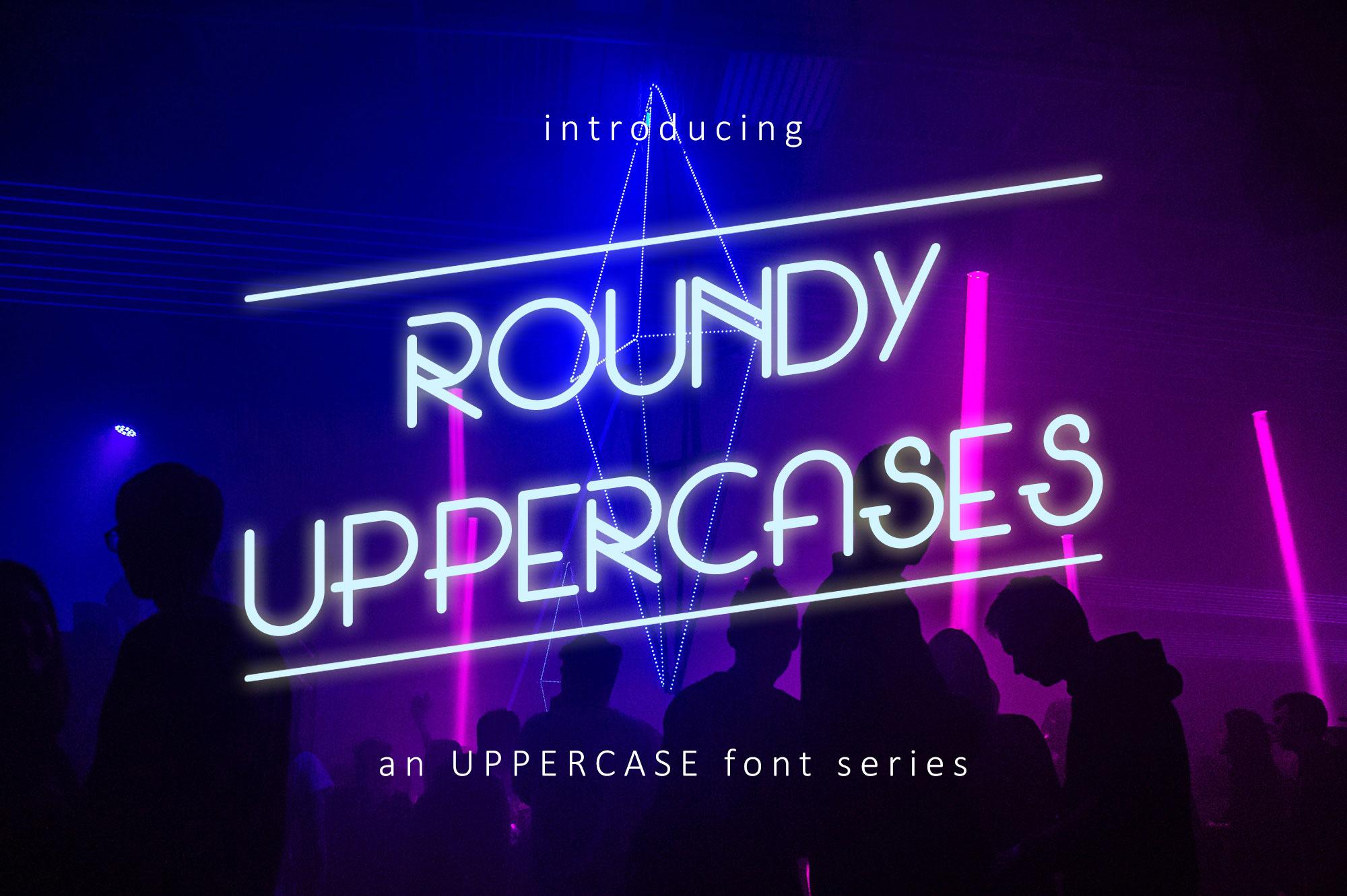 Roundy Uppercases Font