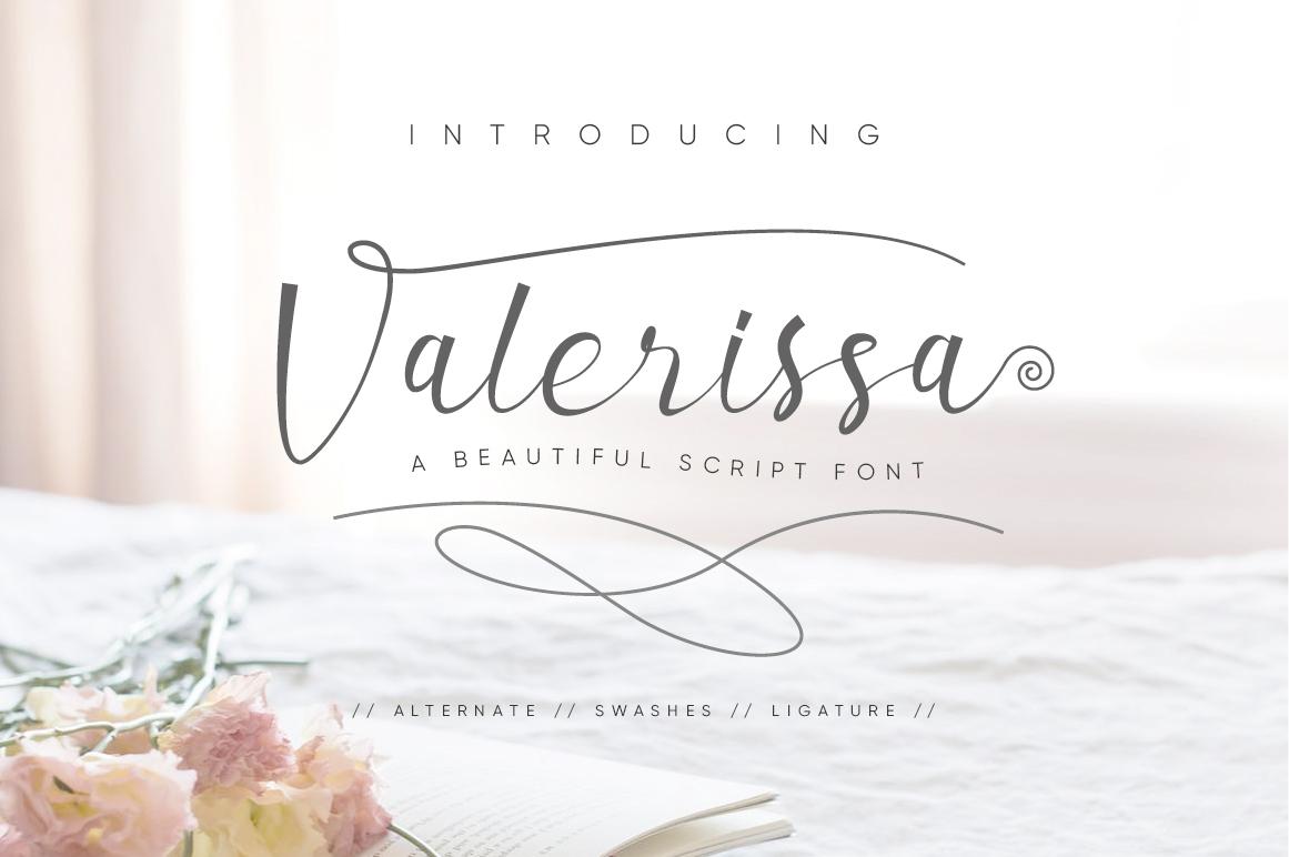 Valerissa Script Font