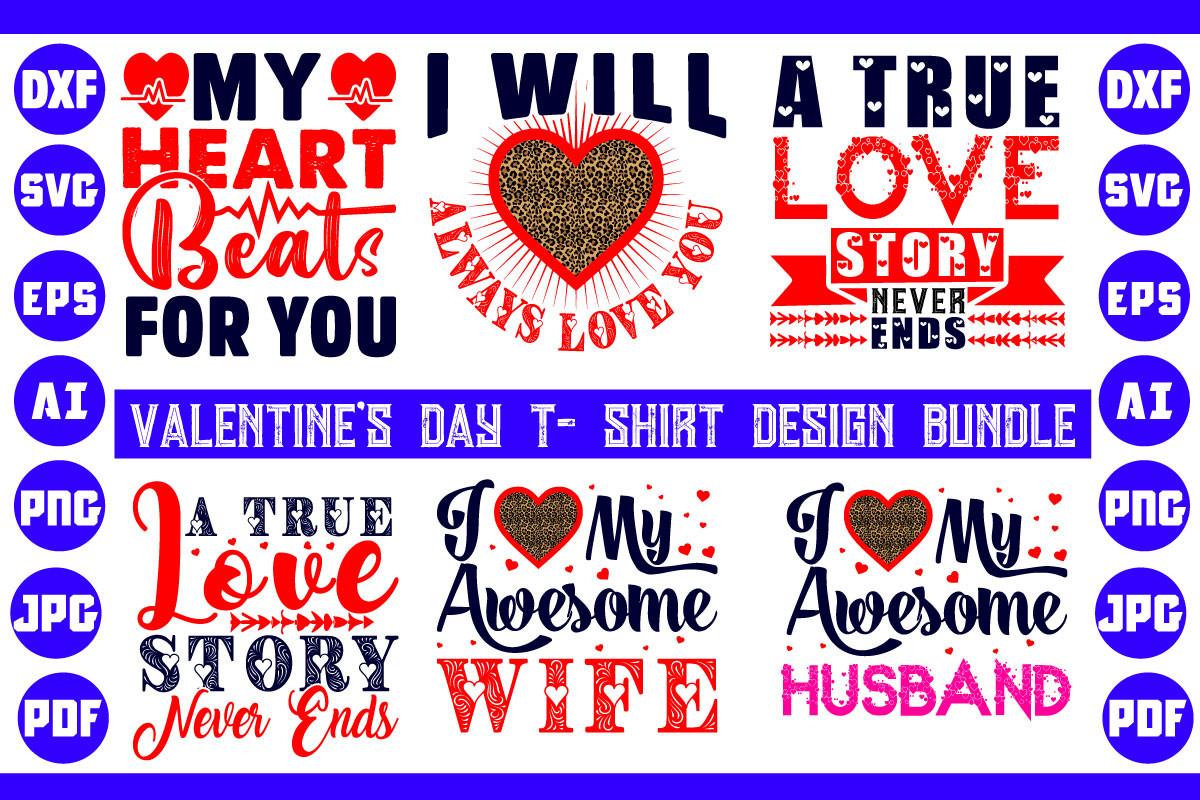 Valentine Day T-shirt Design Bundle