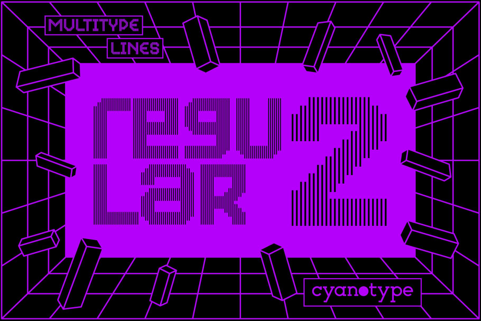 MultiType Lines Regular 2 Font