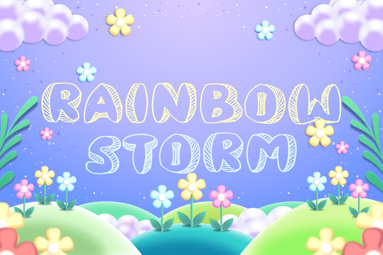 Rainbow Storm Font